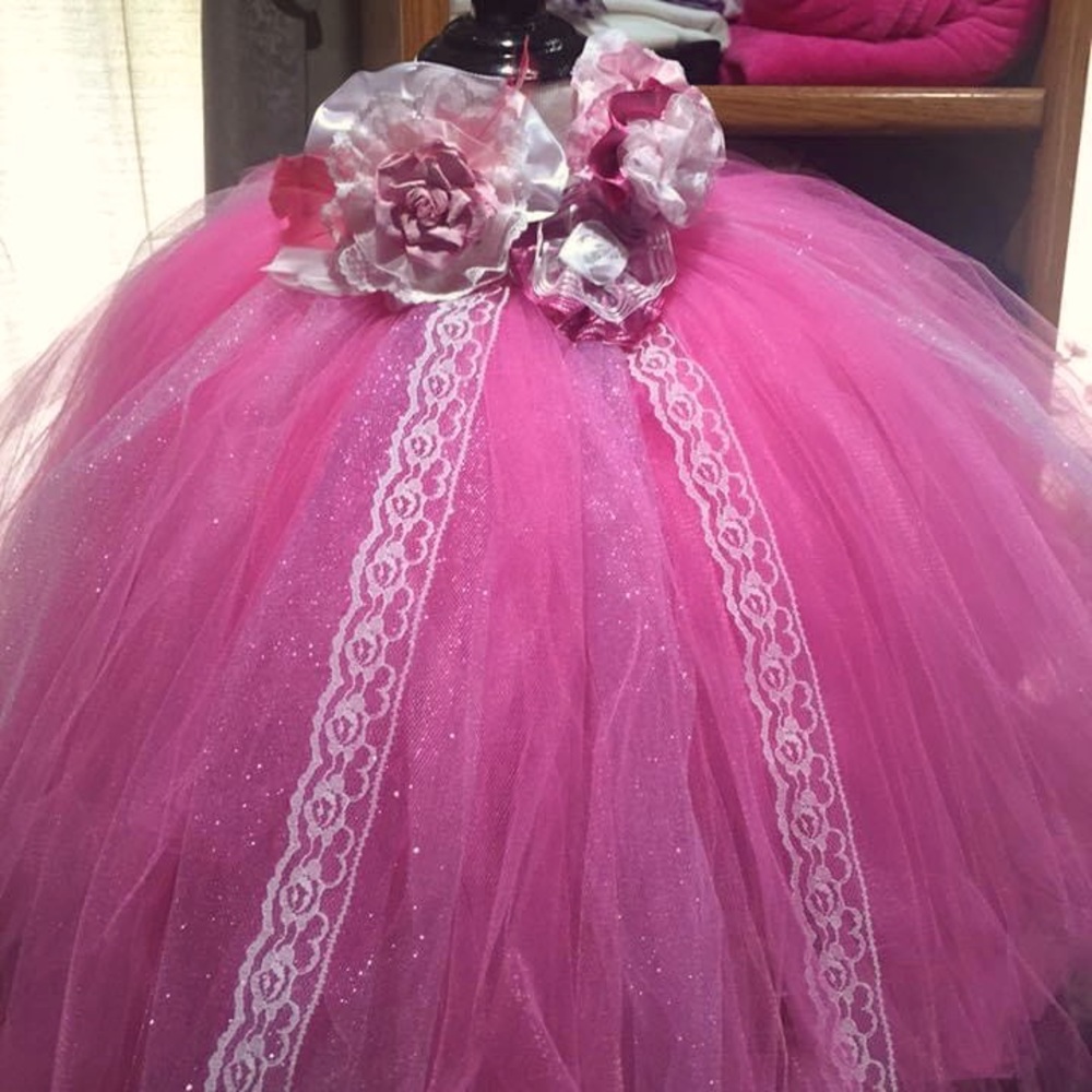Girls Grow with Me Tutu Dress in Pink